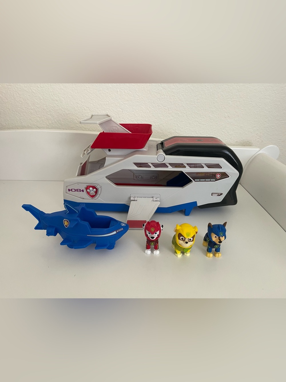 Paw Patrol Aqua Pups Whale Patroller Lot
